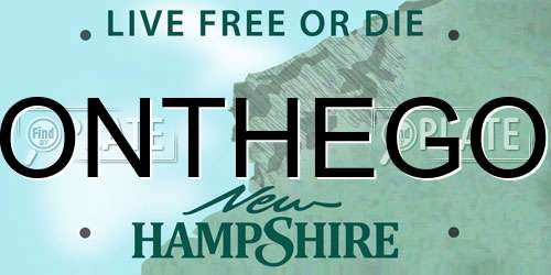 ONTHEGO New Hampshire License Plate