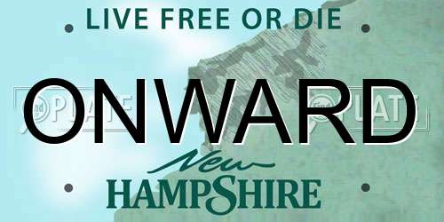 ONWARD New Hampshire License Plate
