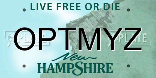 OPTMYZ New Hampshire License Plate
