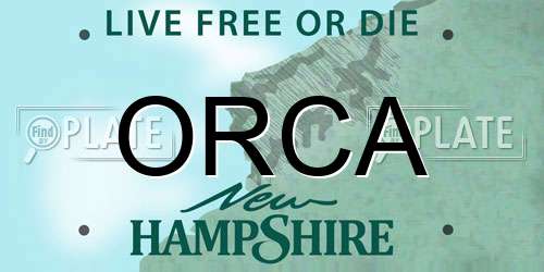 ORCA New Hampshire License Plate