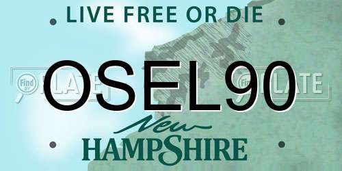 OSEL90 New Hampshire License Plate