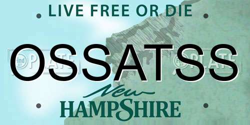 OSSATSS New Hampshire License Plate