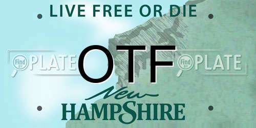 OTF New Hampshire License Plate