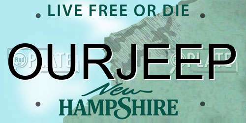 OURJEEP New Hampshire License Plate