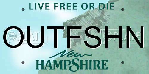 OUTFSHN New Hampshire License Plate