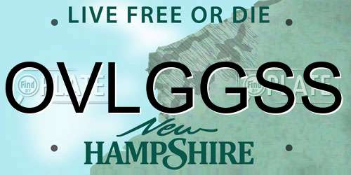 OVLGGSS New Hampshire License Plate