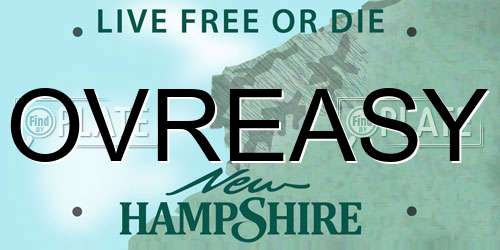 OVREASY New Hampshire License Plate