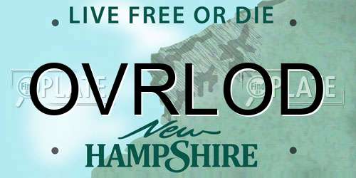 OVRLOD New Hampshire License Plate