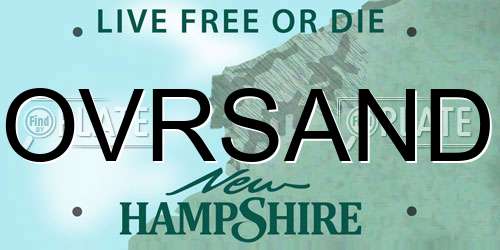 OVRSAND New Hampshire License Plate