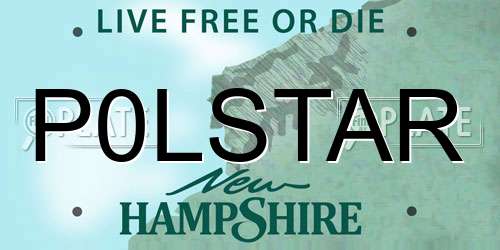 P0LSTAR New Hampshire License Plate