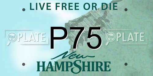 P75 New Hampshire License Plate