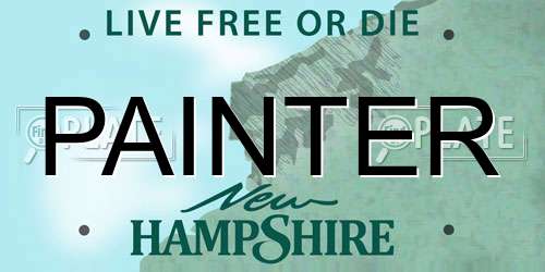PAINTER New Hampshire License Plate