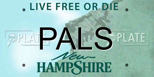 PALS New Hampshire License Plate