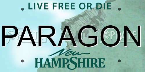 PARAGON New Hampshire License Plate