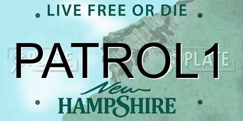 PATROL1 New Hampshire License Plate