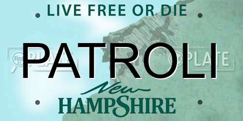 PATROLI New Hampshire License Plate
