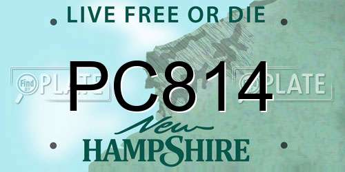 PC814 New Hampshire License Plate