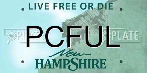 PCFUL New Hampshire License Plate