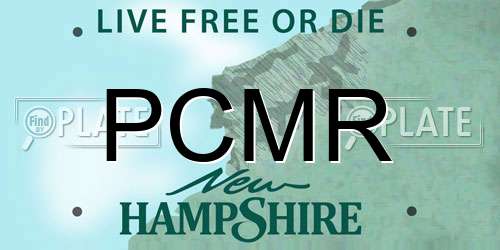 PCMR New Hampshire License Plate
