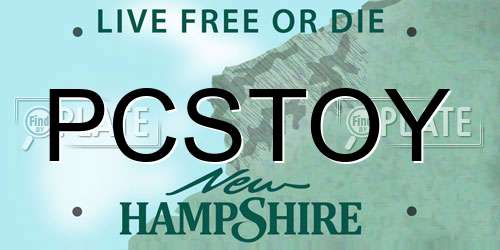 PCSTOY New Hampshire License Plate