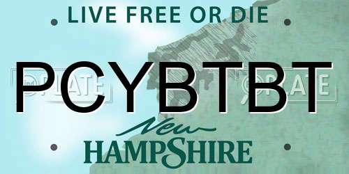 PCYBTBT New Hampshire License Plate
