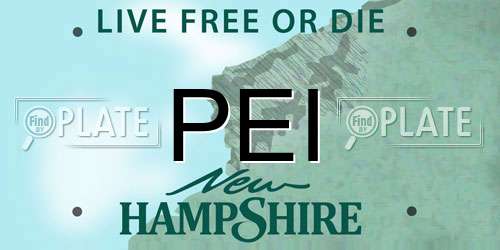 PEI New Hampshire License Plate