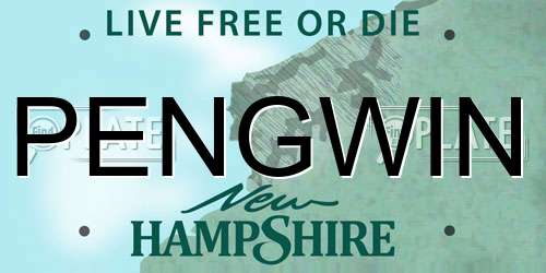PENGWIN New Hampshire License Plate