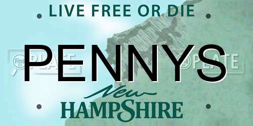 PENNYS New Hampshire License Plate