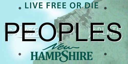 PEOPLES New Hampshire License Plate