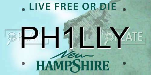 PH1LLY New Hampshire License Plate