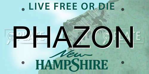 PHAZON New Hampshire License Plate