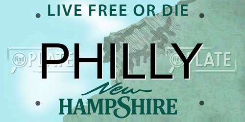 PHILLY New Hampshire License Plate