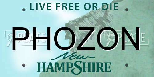 PHOZON New Hampshire License Plate