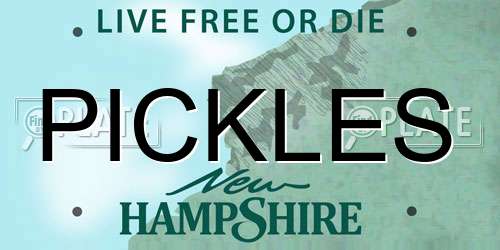 PICKLES New Hampshire License Plate