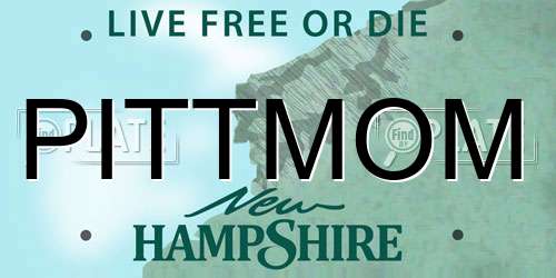 PITTMOM New Hampshire License Plate
