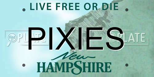 PIXIES New Hampshire License Plate