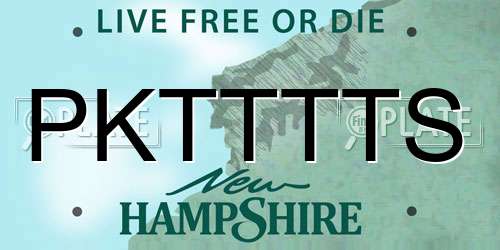 PKTTTTS New Hampshire License Plate