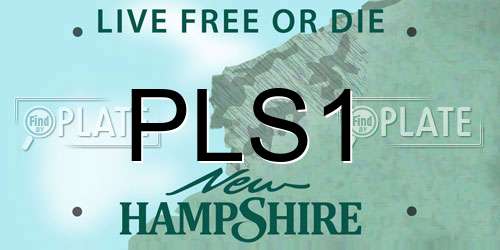 PLS1 New Hampshire License Plate