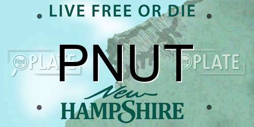 PNUT New Hampshire License Plate