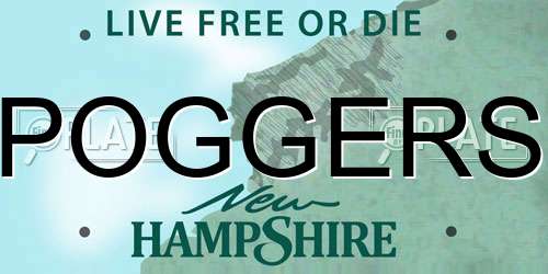 POGGERS New Hampshire License Plate