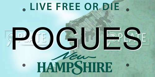 POGUES New Hampshire License Plate