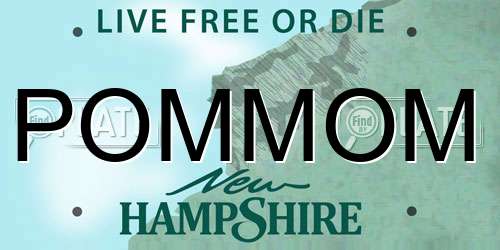 POMMOM New Hampshire License Plate