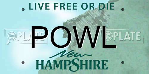 POWL New Hampshire License Plate
