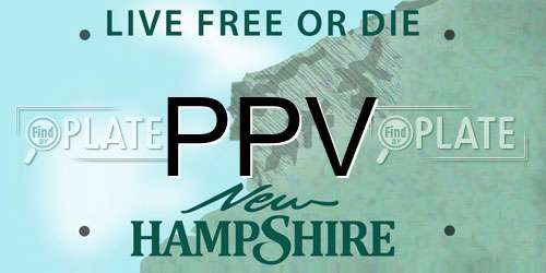 PPV New Hampshire License Plate