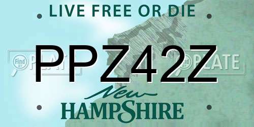 PPZ42Z New Hampshire License Plate