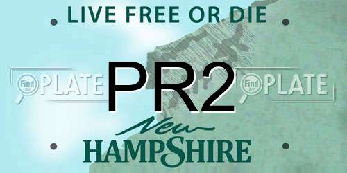 PR2 New Hampshire License Plate