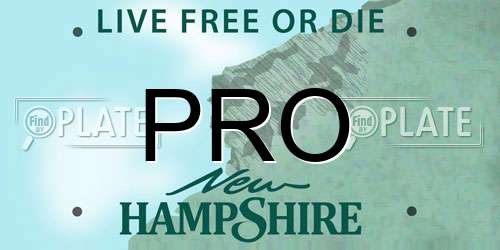 PRO New Hampshire License Plate