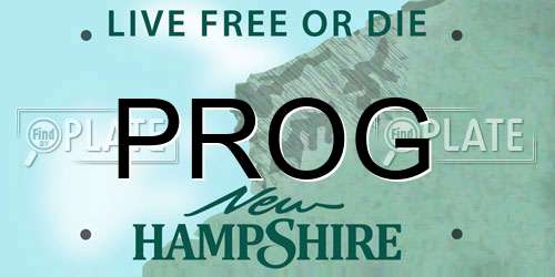 PROG New Hampshire License Plate