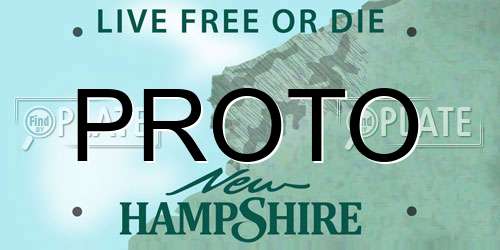 PROTO New Hampshire License Plate