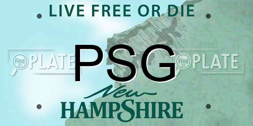 PSG New Hampshire License Plate